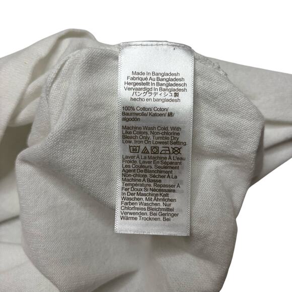 J.Crew Factory Cotton Teddie Sweater White Small NWT Classic Crewneck Pullover - Picture 7 of 7